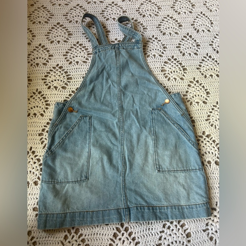 Universal Thread Women's Light Wash Denim Jumper With Pockets Size XS
